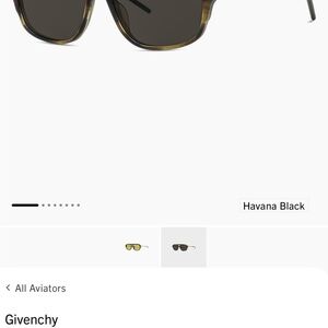 Givenchy Havana Black Aviators